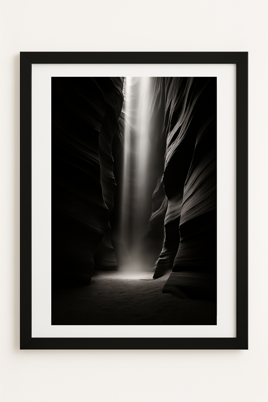 Western art print titled Canyon Light – rustic wall decor by Frontier Prints, inspired by cowboy culture and desert landscapes.