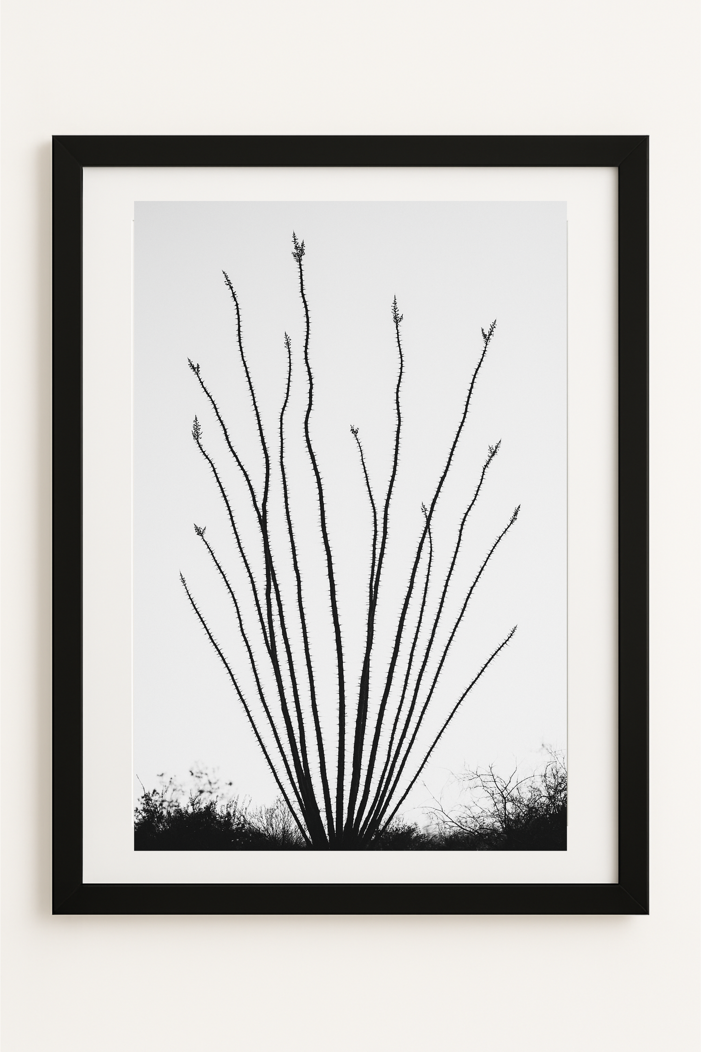 Western art print titled Spine Bloom – rustic wall decor by Frontier Prints, inspired by cowboy culture and desert landscapes.