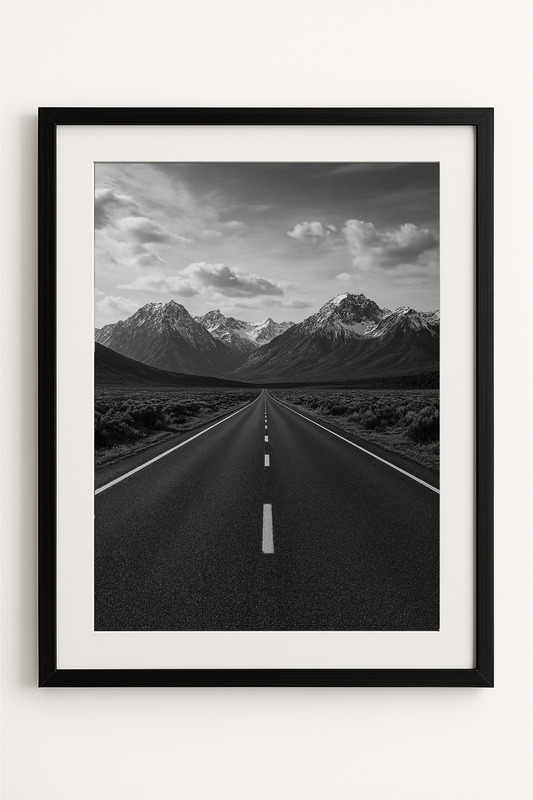 Western art print titled Street View – rustic wall decor by Frontier Prints, inspired by cowboy culture and desert landscapes.
