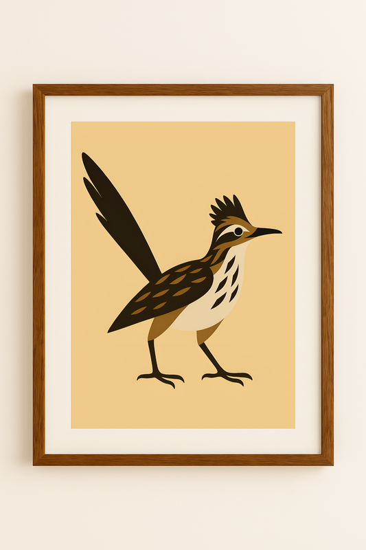 Western art print titled The Runner – rustic wall decor by Frontier Prints, inspired by cowboy culture and desert landscapes.