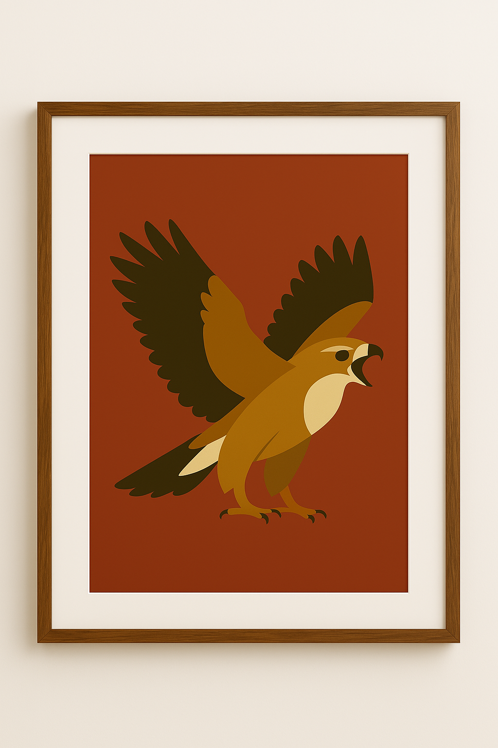 Western art print titled The Screecher – rustic wall decor by Frontier Prints, inspired by cowboy culture and desert landscapes.