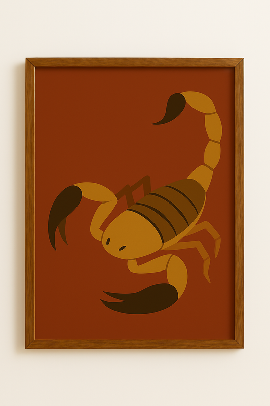 Western art print titled The Stinger – rustic wall decor by Frontier Prints, inspired by cowboy culture and desert landscapes.