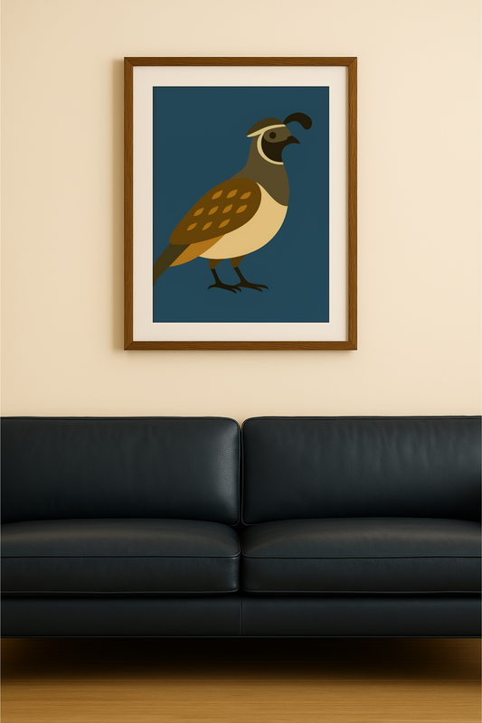 Western art print titled The Forager – rustic wall decor by Frontier Prints, inspired by cowboy culture and desert landscapes.