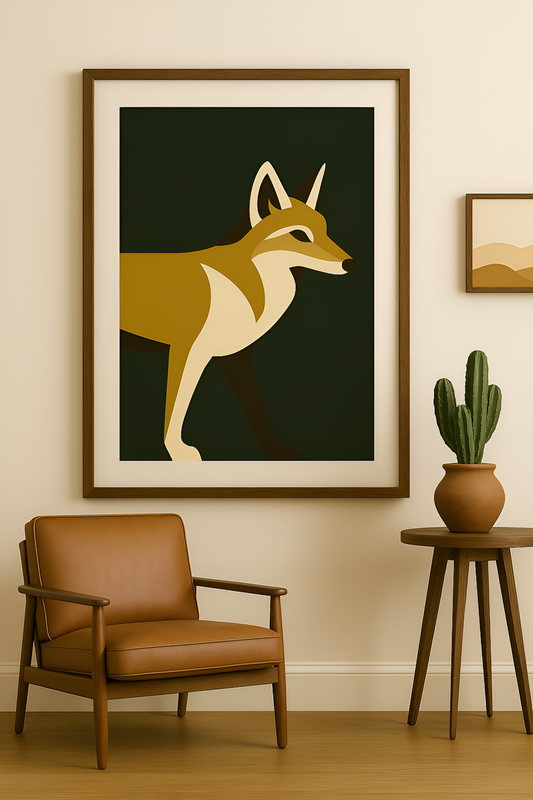 Western art print titled The Wanderer – rustic wall decor by Frontier Prints, inspired by cowboy culture and desert landscapes.